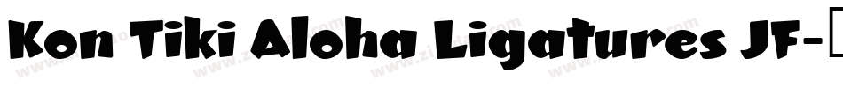 Kon Tiki Aloha Ligatures JF字体转换